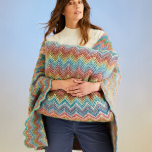 Ripple blanket and cushion cover knitting pattern 10707