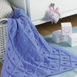 Blanket in supersoft Aran knitting pattern 5236