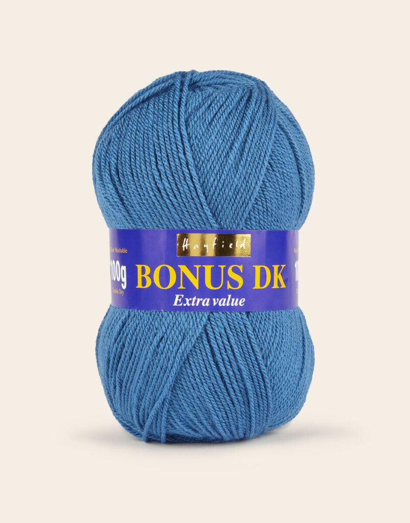 Sirdar Hayfield Bonus DK Acrylgarn – Lagoon Blue, 100g, 280 M, Für Strick & Häkel