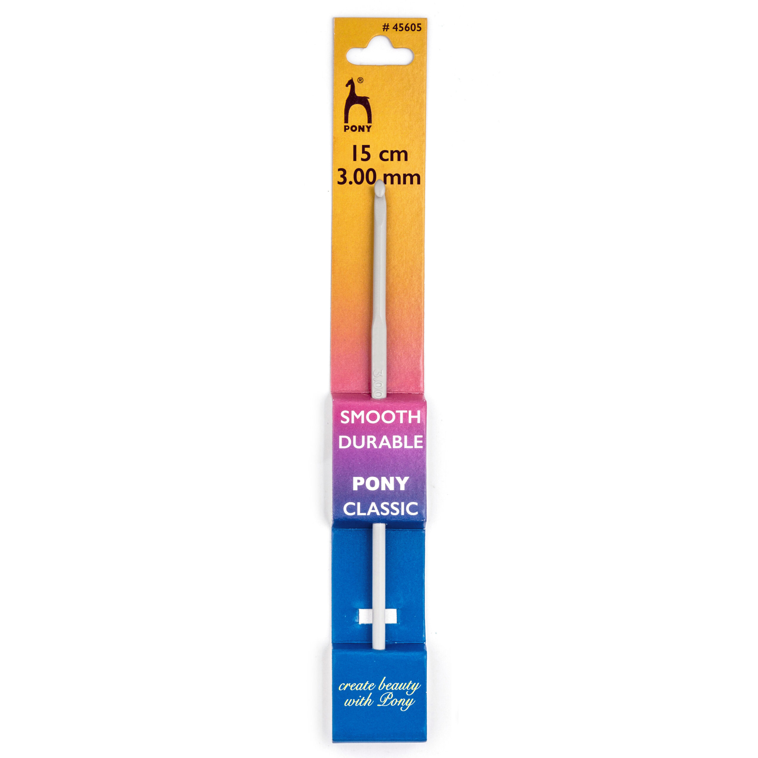 Pony Crochet Hook Aluminium 15cm x 3mm P45605 Pony Crochet Hook Aluminium 15cm x 3mm