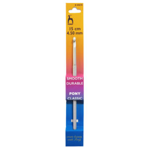 P45610 Pony Crochet Hook Aluminium 15cm x 4.5mm