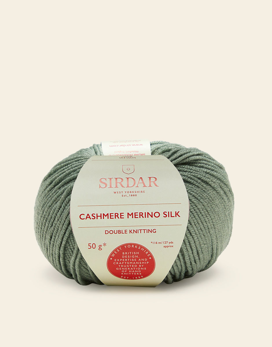 Sirdar Cashmere Merino Silk DK 50g F005-0421 Meadow Green