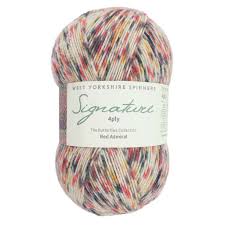 West Yorkshire Spinners WYS Signature 4ply Butterflies collection Red Admiral 1241