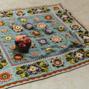 Stylecraft MAL Jane Crowfoot Fruit Garden Blanket in the Love is Enough Colourway