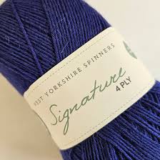 West Yorkshire Spinners Signature 4ply 1005 Cobalt Yarn