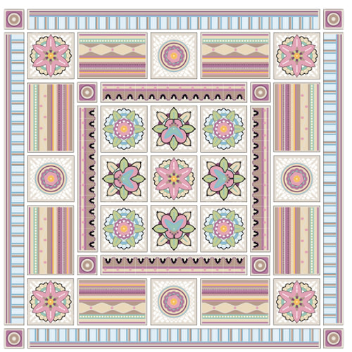 Bohemian Blooms Sussex Garden Jane Crowfoot Bohemian Blooms Sussex Garden Colourway by Emma May crochet yarn pack