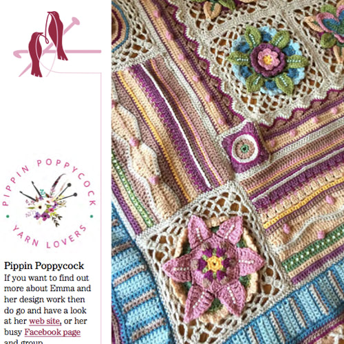 Bohemian Blooms Sussex Garden Jane Crowfoot Bohemian Blooms Sussex Garden Colourway by Emma May crochet yarn pack
