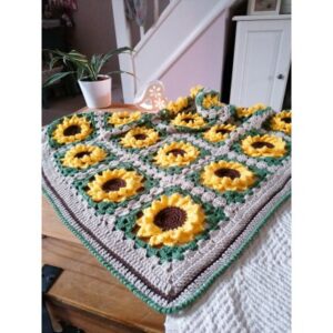 Libby Craft Makes Sunflower Crochet Blanket Option One Stylecraft Yarn Pack